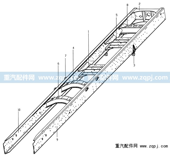 AZ9219510020,車架總成,濟(jì)南馳納重型汽車進(jìn)出口貿(mào)易有限公司