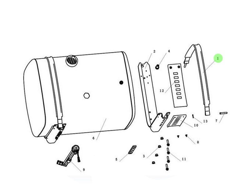 DZ91259550702  緊固帶及墊帶總成,Fastening belt and gasket assembly,濟南向前汽車配件有限公司