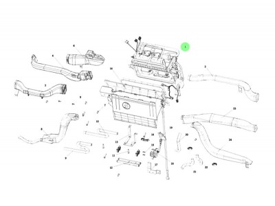 DZ15221841001  空調(diào)本體總成,Air conditioner body assembly,濟南向前汽車配件有限公司