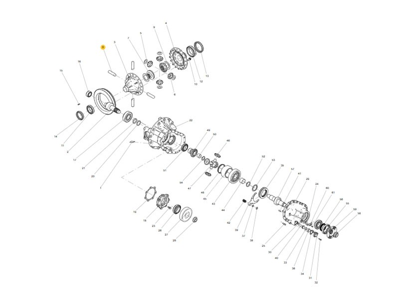 710W35107-0041 差速器行星輪軸,Differential cross shaft,濟南向前汽車配件有限公司