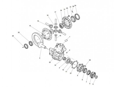 710-35199-6618  被動-主動錐齒輪副,Bevel gear pair,濟南向前汽車配件有限公司